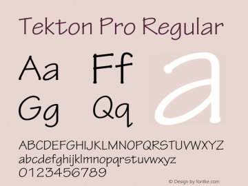 TektonPro-Regular Version 2.020;PS 2.000;hotconv 1.0.51;makeotf.lib2.0.18671图片样张