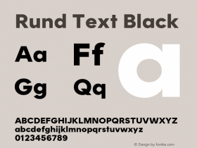 RundText-Black Version 1.004图片样张