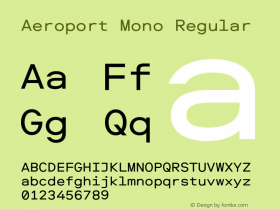 AeroportMono Version 2.000图片样张