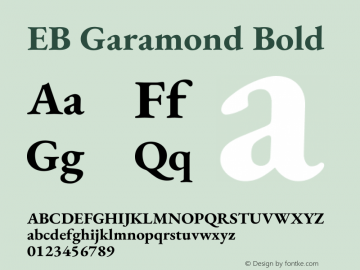 EB Garamond Bold Version 1.001图片样张