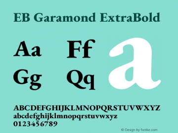 EB Garamond ExtraBold Version 1.001图片样张