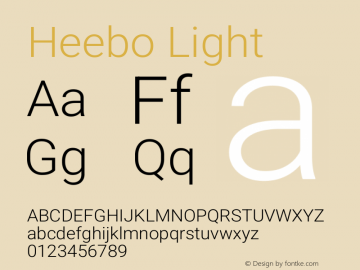 Heebo Light Version 3.001图片样张