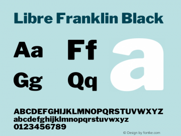 Libre Franklin Black Version 2.000图片样张