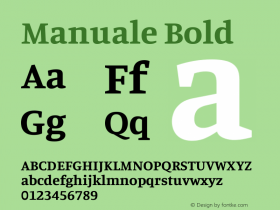 Manuale Bold Version 1.002图片样张