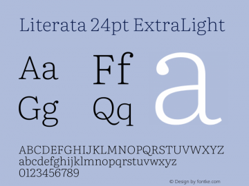 Literata 24pt ExtraLight Version 3.002图片样张