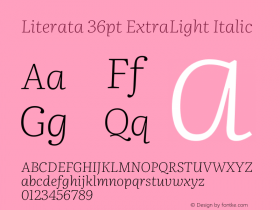 Literata 36pt ExtraLight Italic Version 3.002图片样张