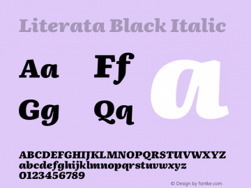 Literata Black Italic Version 3.002图片样张