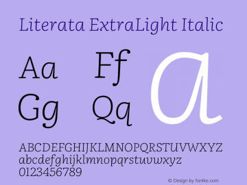 Literata ExtraLight Italic Version 3.002图片样张