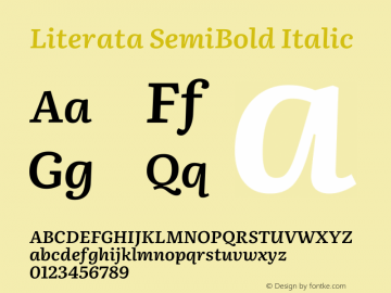 Literata SemiBold Italic Version 3.002图片样张
