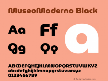 MuseoModerno Black Version 1.002图片样张