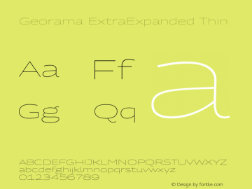 Georama ExtraExpanded Thin Version 1.001图片样张