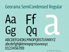 Georama SemiCondensed Regular Version 1.001图片样张