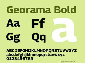 Georama Bold Version 1.001图片样张