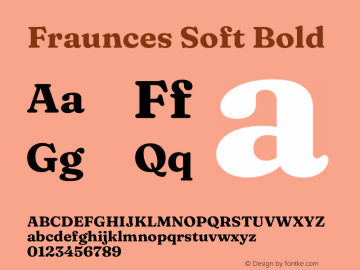 Fraunces Soft Bold Version 1.000;[b76b70a41]图片样张