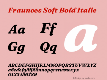Fraunces Soft Bold Italic Version 1.000;[b76b70a41]图片样张