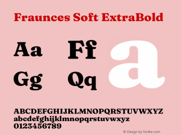 Fraunces Soft ExtraBold Version 1.000;[b76b70a41]图片样张