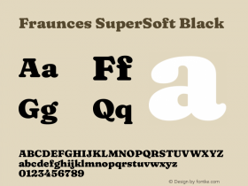 Fraunces SuperSoft Black Version 1.000;[b76b70a41]图片样张