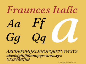 Fraunces Italic Version 1.000;[b76b70a41]图片样张