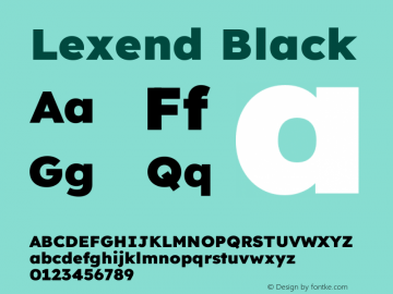 Lexend Black Version 1.007图片样张