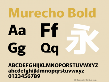 Murecho Bold Version 1.010图片样张