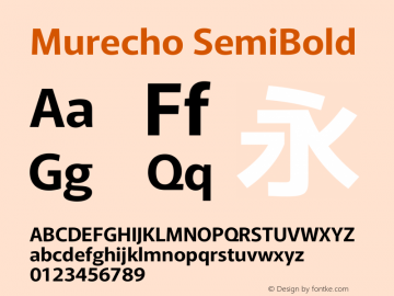 Murecho SemiBold Version 1.010图片样张