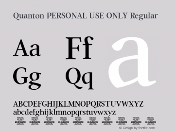 Quanton PERSONAL USE ONLY Regular Version 1.000;FEAKit 1.0图片样张