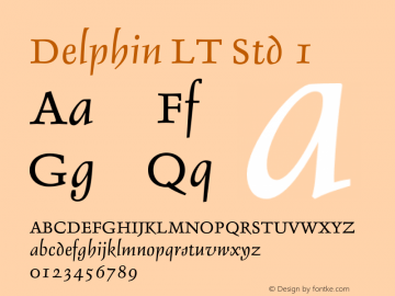 DelphinLTStd-1 Version 2.086;PS 005.000;hotconv 1.0.67;makeotf.lib2.5.33168图片样张