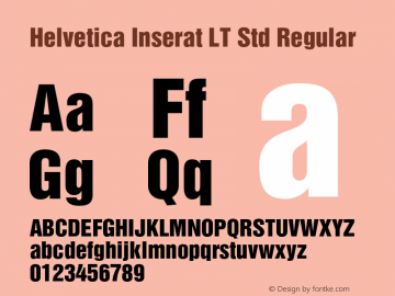 HelveticaInseratLTStd-Roman Version 2.089;PS 005.000;hotconv 1.0.67;makeotf.lib2.5.33168图片样张