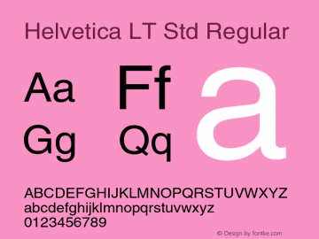 HelveticaLTStd-Roman Version 2.125;PS 005.000;hotconv 1.0.67;makeotf.lib2.5.33168图片样张