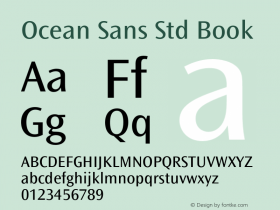 OceanSansStd-Book Version 2.081;PS 005.000;hotconv 1.0.67;makeotf.lib2.5.33168图片样张