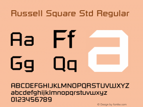 RussellSquareStd Version 2.072;PS 005.000;hotconv 1.0.67;makeotf.lib2.5.33168图片样张