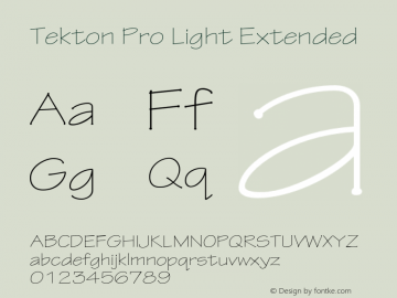 TektonPro-LightExt Version 2.073;PS 2.000;hotconv 1.0.70;makeotf.lib2.5.5900图片样张
