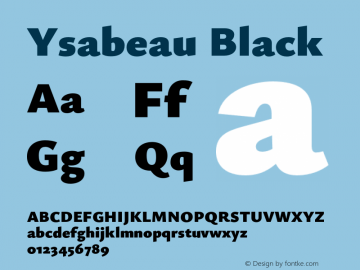 Ysabeau Black Version 1.003图片样张