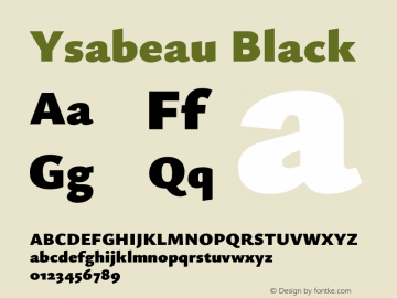 Ysabeau Black Version 1.003图片样张