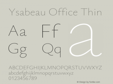 Ysabeau Office Thin Version 1.003图片样张