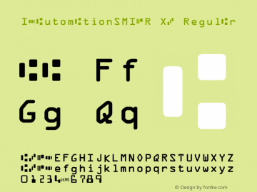 IDAutomationSMICR XB Regular Version 6.08 2006 Font Sample