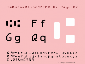 IDAutomationSMICR W2 Regular IDAutomation.com Demo V2006 Font Sample