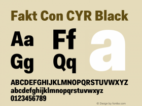 FaktConCYR-Black Version 4.001; build 0001图片样张