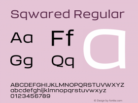 Sqwared Regular Version 1.100;FEAKit 1.0图片样张