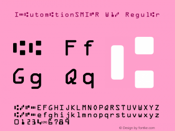 IDAutomationSMICR W1B Regular IDAutomation.com Demo V2006 Font Sample