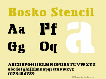 Bosko-Stencil 1.000图片样张