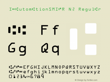 IDAutomationSMICR N2 Regular Version 6.800;PS 006.008;hotconv 1.0.38 Font Sample