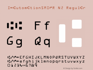 IDAutomationSMICR N2 Regular IDAutomation.com Demo V2006 Font Sample