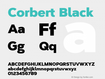 Corbert Black Version 002.001 March 2020图片样张