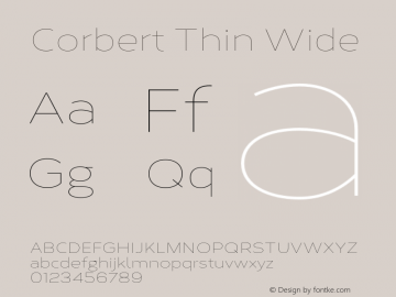 Corbert Thin Wide Version 002.001 March 2020图片样张