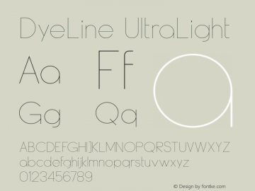 DyeLine-UltraLight 1.000图片样张