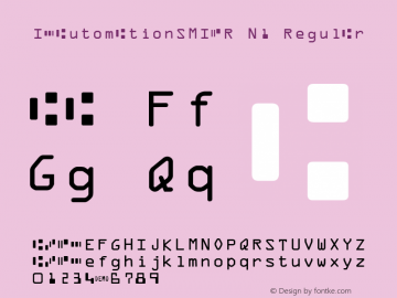 IDAutomationSMICR N1 Regular Version 6.08 2006 Font Sample