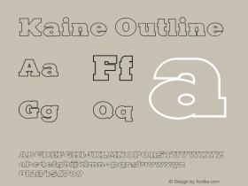 Kaine-Outline 1.000图片样张