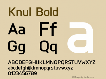 Knul-Bold Version 1.001;PS 001.001;hotconv 1.0.56;makeotf.lib2.0.21325图片样张