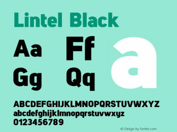 Lintel Black Version 1.001;PS 001.001;hotconv 1.0.70;makeotf.lib2.5.58329图片样张